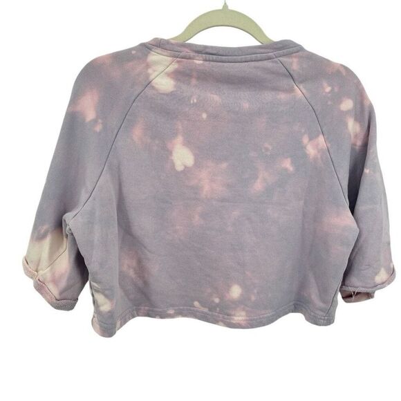 Gymshark Cropped Tie Dye Sweatshirt Medium - Picture 2 of 5